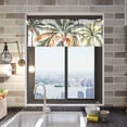 thumbnail image 2 of Ryvnso Palm Tree Tropical Window Valance Kitchen Farmhouse Rod Pocket Short Curtain 54x18 inch, 2 of 6