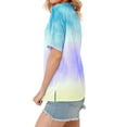 thumbnail image 4 of Nlife Women Short Sleeve Crew Neck Tie Dyed Shirt, 4 of 7