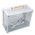 thumbnail image 1 of Mini ATX Case, Tempered Glass Wooden Handle Mini PC Case 15.5L  for Office, 1 of 8