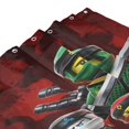 thumbnail image 3 of Cortina de ducha Ninjago, hermoso juego de cortinas de ducha con dibujos animados para niños, niñas, dormitorios universitarios, baño, accesorios de decoración de bañera a prueba de agua con 12, 3 of 8