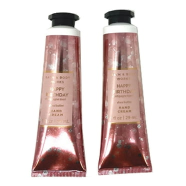 Bath and Body Works CHAMPAGNE TOAST HAPPY BIRTHDAY [2-PACK] Shea Butter Hand Cream 1.0 Fluid Ounce