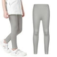 thumbnail image 6 of Esaierr Girls Stretch Leggings for Toddler Kids 3-10 Y Solid Color Bottoms Thin Section Trousers Fall Tights, 6 of 7