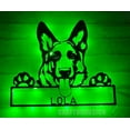 thumbnail image 3 of Craftnamesign Personalized GSD German Shepherd Husky Metal LED Light, Custom Dog Lover Name Sign, 3 of 5