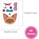 thumbnail image 2 of 48 hojas 8 estilos Crea una cara Pegatinas de animales Crea tus propias pegatinas de perros y gatos Pegatinas para mezclar y combinar Calcomanías autoadhesivas, 2 of 7