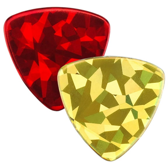 KAJNBN 2Pcs Guitar Pick Thumb Picks Assorted Color Vibrant Design For Electric And Bass Guitars 1.26X1.26X0.08in