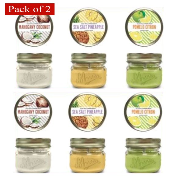 3 Ounce Wedding Assortment Mason Candle (Pack of 2)