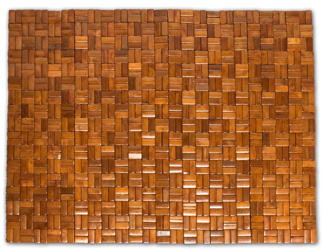 Bathroom Bamboo Wood Bath Mat Roll Up 18"x28" Ren Natural