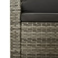 thumbnail image 5 of vidaXL Ensemble de Salon de Jardin 4 Pcs avec Coussins Gris en Rotin Poly, 5 of 5
