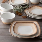 Noritake Colorscapes Layers Desert 12-Piece Square Dinnerware Set, Service for 4