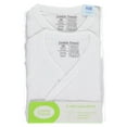 thumbnail image 2 of Luvable Friends Baby Unisex Side Snap Shirts, White Short-Sleeve, 0-3 Months, 2 of 2