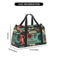 thumbnail image 3 of Kdxio Retro Pop Art Collage Travel Duffel Bag Gym Bag Weekender Travel Bag Gym Bag for Women &Men Airplane Travel Essentials for Flying, 3 of 7