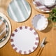 thumbnail image 4 of Juego de vajilla Gibson Home Cottage Stripes de melamina, 12 piezas, 4 of 5