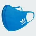 thumbnail image 2 of Adidas Originals Unisex Face Covers Facemasks 3-Pack, Blue Bird, Size S, H32392, 2 of 7