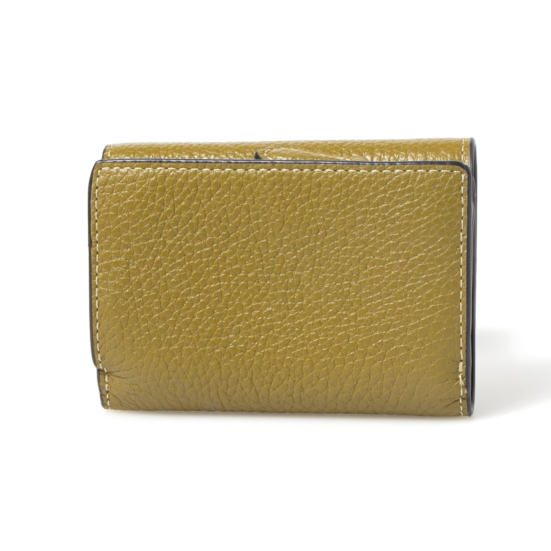 小物 Coach Trifold Wallet Pebble Mustard Coach Men's Pebbled Leather Small Trifold Wallet (Saddle