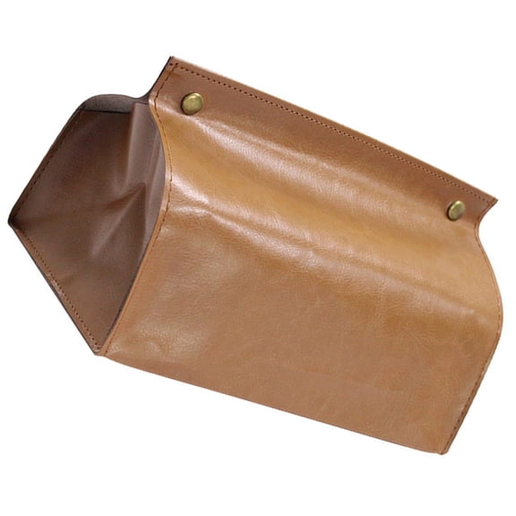 COMPUKAS Brown Decorative Napkin Holder with Stylish Simple Design for Car, Office, and Home Use
