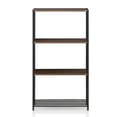 thumbnail image 2 of Furinno Modern 23.6"W x 11.75"D x 43.5"H 4-Shelf Freestanding Shelves, Black and Bronze, 2 of 4