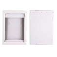 thumbnail image 3 of Porte pour Animaux de Compagnie, Porte pour Animaux de Compagnie, Plastique PVC Haute Résistance aux Chocs pour Chien Blanc, 3 of 8