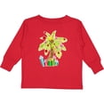 thumbnail image 3 of Inktastic Christmas Palm Tree with Presents Boys or Girls Long Sleeve Toddler T-Shirt, 3 of 5