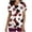 Red, variant on TopLLC Womens Plus Size Scrubs Women's Short Sleeve V-neck Tops Uniform Christmas Printed Pockets Blouse Nursing Casual Nurse Shirts Scrubs on Clearance