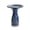 Blue, variant on LuxenHome 23 Inch Ceramic Bird Bath for Outside, Elegant Tall Outdoor BirdBath with Floral Embossed Design