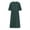 Green A, variant on Zpanxa Women's Midi V Neck Dress with Pockets Short Sleeve Jacquard Fabric Tie Waist Casual Summer Dress