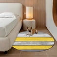 Coastal Style 5' Round Rug for Dining Table for 4 People Under Table ...