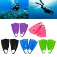 thumbnail image 2 of SIEYIO Silicone Swimming Fins Travel Size Flippers Short Snorkeling Fins Comfortable Swim Training Fins for Lap Swimming Pool, 2 of 15