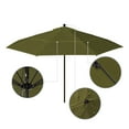 thumbnail image 2 of California Umbrella Venture 11' Bronze Market Umbrella in Cilantro, 2 of 5
