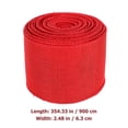 thumbnail image 2 of Red Imitation Hemp Ribbon for DIY Crafts 1 Roll Decorative Polyester Ribbon, 2 of 4