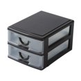thumbnail image 1 of Cajón De Almacenamiento De Organizador De Escritorio Decorativo Para Tocador De Baño 2 Capas Marrón, 1 of 10