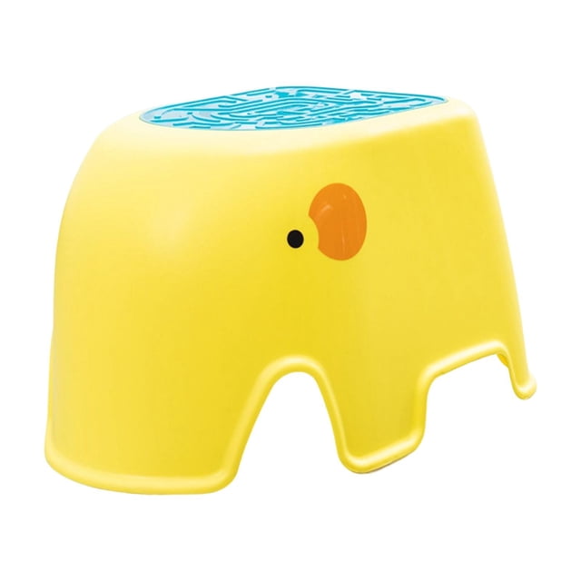 GROWTH TANK Step Stool Bathroom Step Stool Shaped Portable Sturdy Multifunctional Step Stool Yellow