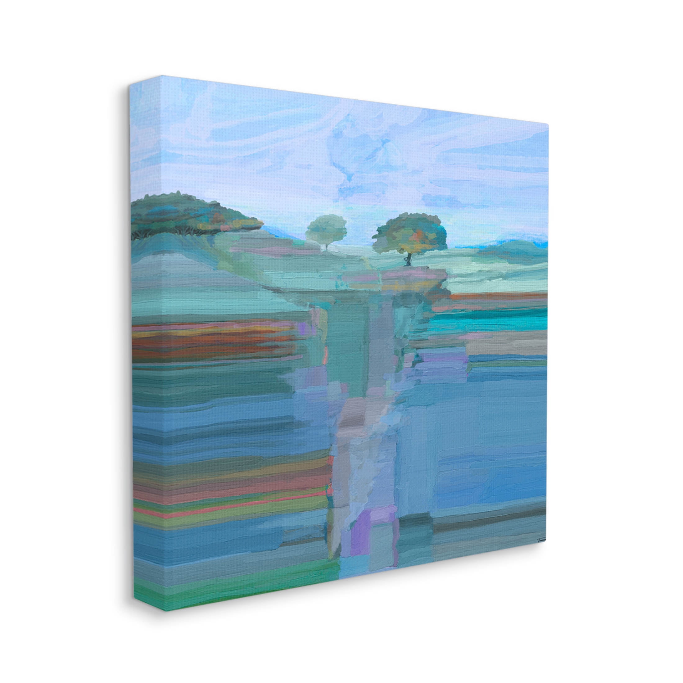 Contemporary Trees Underground View Abstract Graphic Art Gallery Wrapped Canvas Print Wall Art