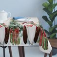 thumbnail image 4 of Beige Gnomes Christmas Table Cloth Waterproof Tablecloths, Xmas Tree Snowflake Winter Gifts Tablecloth Dining Table Cover for Kitchen Party Tabletop Outdoor, Rectangle Tablecloth 54x108 Inch, 4 of 9