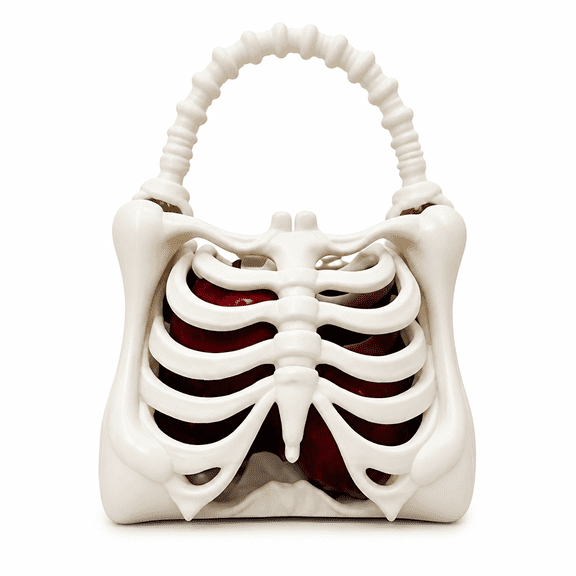 ELORIAH 3D Printed Skeleton Bone Bag, Spooky Skeleton Hand Purse, Fashion Gothic Halloween Skull Shoulder Bag (1PC)