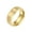 Gold, variant on Men's Stainless Steel Brushed Matte Ring 8mm Wedding Band Comfort Fit Silver Size 10