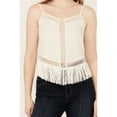 thumbnail image 4 of Idyllwind Women's Briarwick Jacquard Print Fringe And Lace Tank Top Ivory X-Large  US, 4 of 5