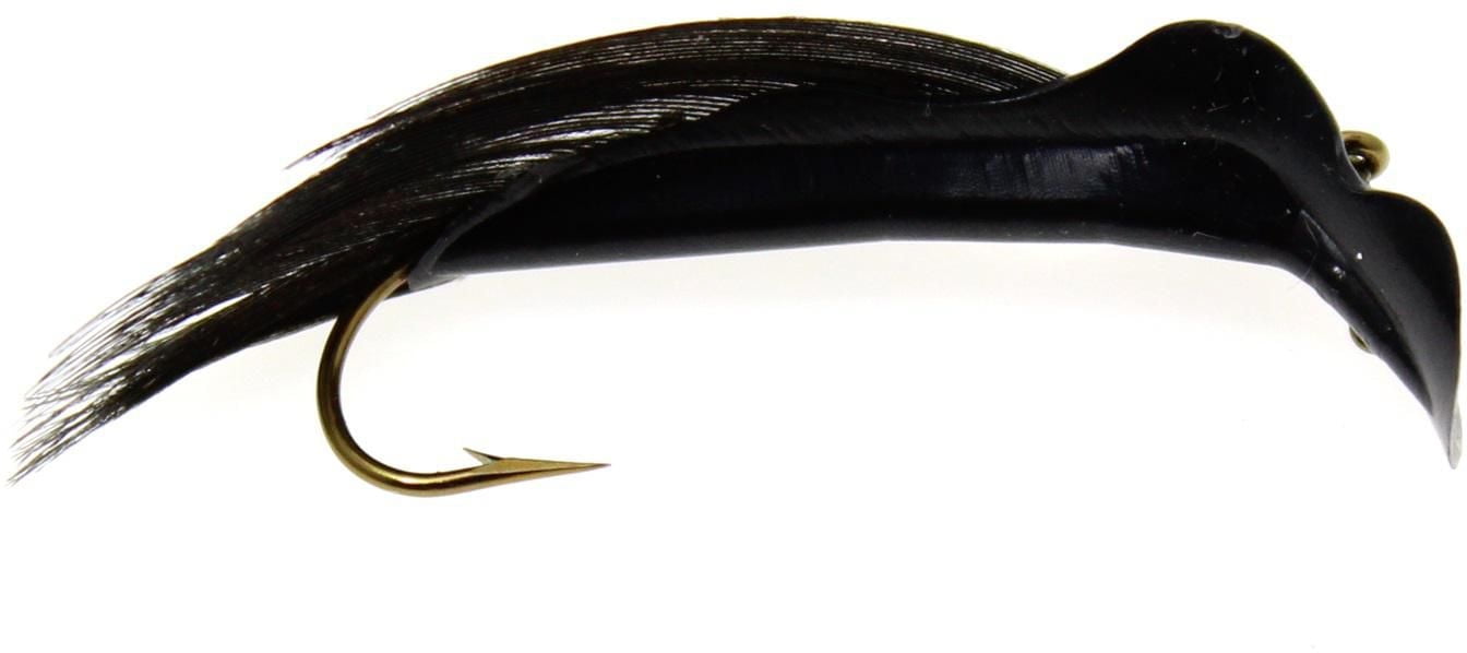 Lucky Bug 40843 Bingo Bug Lure #6 1.5" Black - Leech, Perfect for most freshwater species.