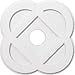 thumbnail image 3 of Ekena Millwork CMP24CE-05000 24 in. OD x 5 in. ID Square Charlotte Architectural Grade PVC Contemporary Ceiling Medallion, 3 of 4