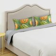 thumbnail image 5 of Pumpkins Pillowcases Soft Satin Pillow Covers Decorative Rectangle Envelope Closure for Women Men, 5 of 8