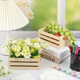 thumbnail image 4 of 8 Pack Small Wooden Crates，6.4 x 4.8 x 2.8 Inch Wood Crate Basket for Display, Storage & Home Decor, Crafts, Kitchen, Bathroom, and More, 4 of 7