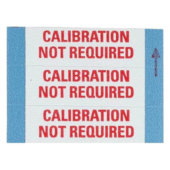 Brady Calibration Labels 0.5 in H x 1.5, PK 25 WO-53-PK