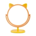 thumbnail image 1 of Lady Makeup Espejo Mesa Adorno Mesa Portátil Ajustable Ajustable 360 ​​Grados Rotativo Espejos Cosméticos Casinero Hogar Baño Naranja tholdsy CE001625-01, 1 of 7