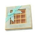 thumbnail image 1 of Caja de chocolate vacía de 9 rejillas, caja de regalo multiusos para San Valentín, cajas de galletas y dulces. Verde, 1 of 9