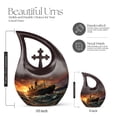 thumbnail image 2 of Ship urn - urns for human ashes adult man - cremation containers for humans - small urn for ashes for women - urn keepsakes for ashes - keepsake for human ashes (Size - 4inch, 2Pcs), 2 of 2