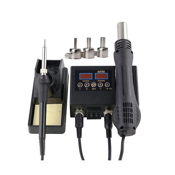 8898 Hot Desing Stat 750w Pantalla digital dual Temperatura 2 en 1 - Sing
