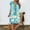 Sky Blue Sundresses for Women, variant on Dyegold Sundresses for Women Casual Beach - Summer Dress for Women V Neck Short Sleeve Daisy Print Denim Tshirt Midi Sun Dress ​Plus Size ​Wedding Guest ​Dress