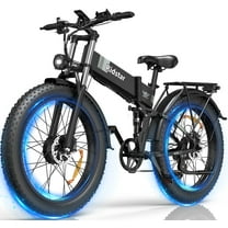 H26PRO 3000W Dual Motor Fat Tire Electric Mountain Bike 26" 52V 20Ah UL2849 - Foldable Off-Road E-MTB for Adults with Rear Seat