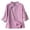 Purple, variant on Linen Shirts for Womens 3/4 Sleeve Mandarin Collar Blouses Slant Front Button Embroidery Plus Size Tee Purple XXXXLï¼6