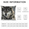 thumbnail image 5 of Orinice Wolf Snow Smile Graphic Decorative Pillow Cover for Home Living Room Sofa, Winter High-Quality Cushion Case 1PC 22x22in, 5 of 5