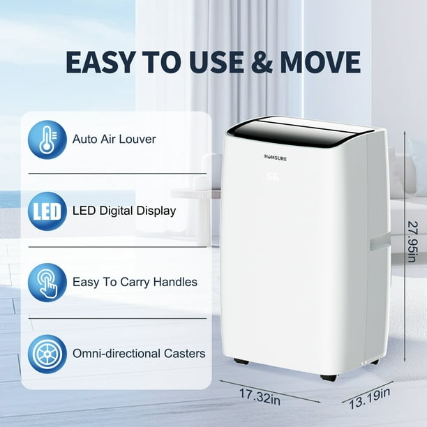 Ac Unit 12,000 BTU Portable Air Conditioners Cools Up To 550 - Main Image